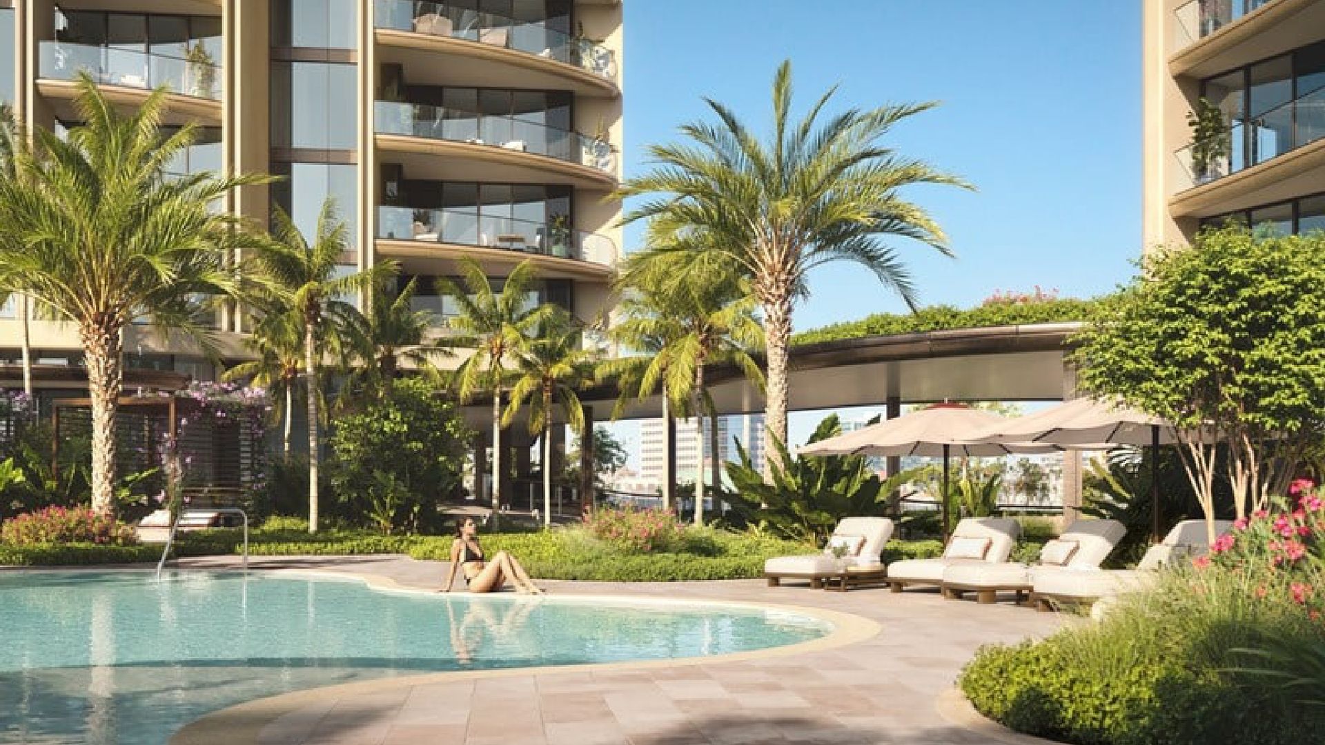 Pool garden